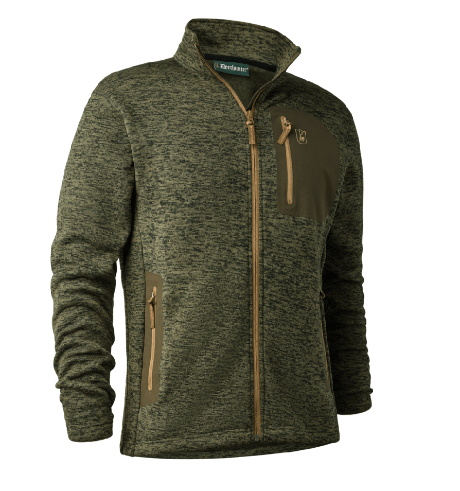Кофта DeerHunter Sarek Knitted (365 Olive Night melange) Фото 1