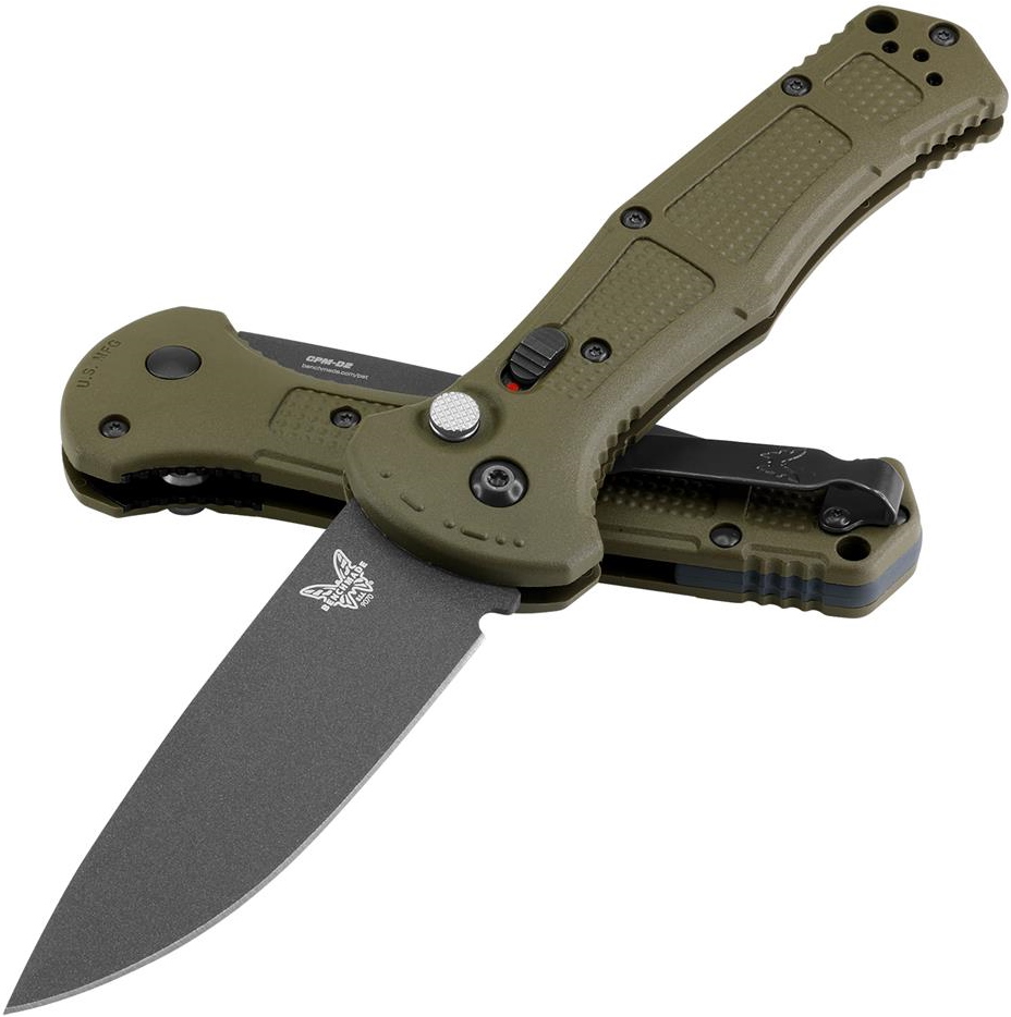 Нож BenchmadeClaymore Auto, олива Фото 1