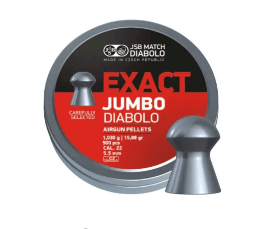 Кулі пневматичні JSB Exact Jumbo. Кал. 5.51 мм. Вага - 1.03 г. 250 шт/уп Фото 1