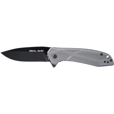 Ніж Real Avid RAV-2 Black Oxide Aluminum Gray Фото 1