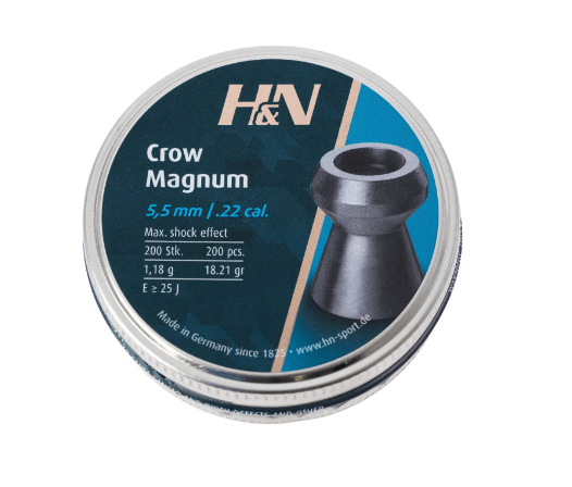 Пули пневматические H&N Crow Magnum кал. 5,5 мм. Вес – 1.18г Фото 1