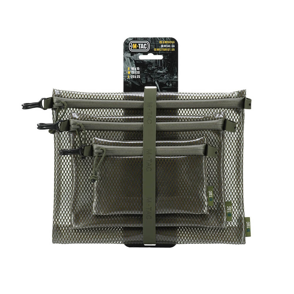 Комплект органайзерів M-Tac Zip Pocket Set Elite Ranger Green Фото 1