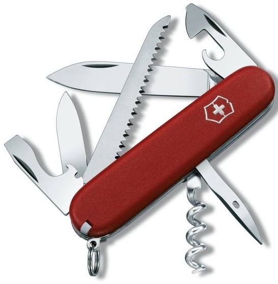 Ніж VICTORINOX Camper 91мм/13функ/черв Фото 1