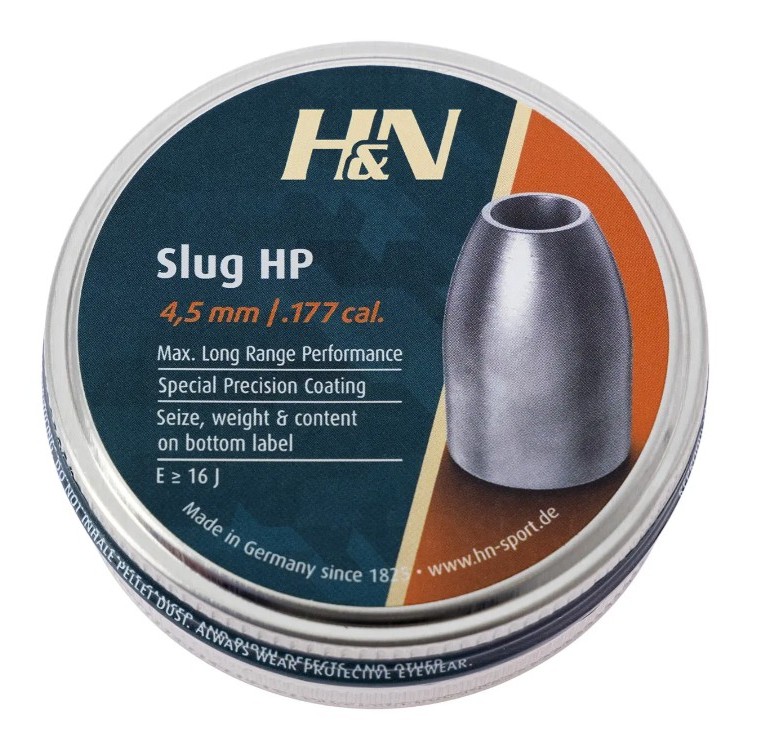Пули пневматические H&N Slug HP кал. 4,5. Вес – 0,65 г. 400 шт/уп Фото 1