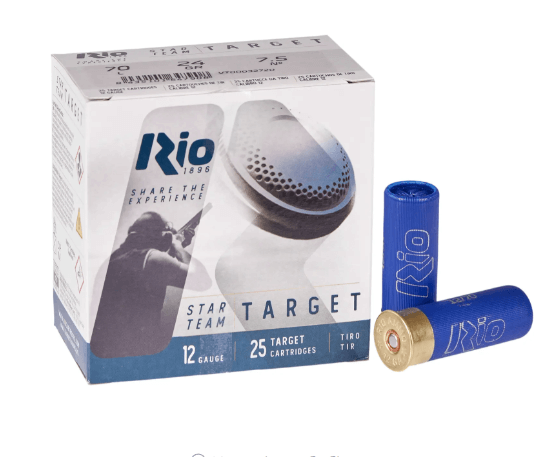 Патрон RIO Star Team Target кол. 12/70 дробь №7.5 (2,4 мм) навеска 28 г Фото 1