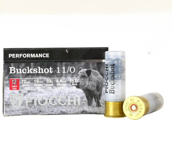 Патрон Fiocchi BUCKSHOT кол. 12/70 картечь 8,6 мм 33г Фото 1