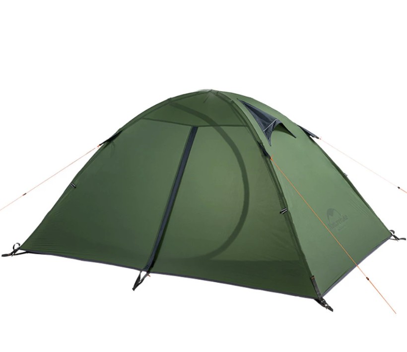 Палатка двухместная ультралегкая Naturehike NH15Z006-P, темно-зеленая Фото 1