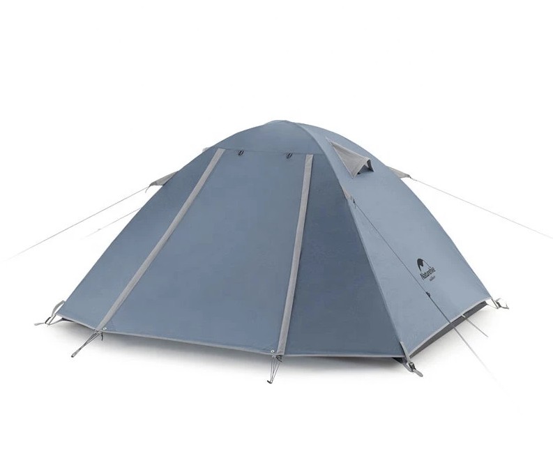 Палатка трехместная Naturehike P-Series NH18Z033-P, 210T/65D, темно-синяя Фото 1