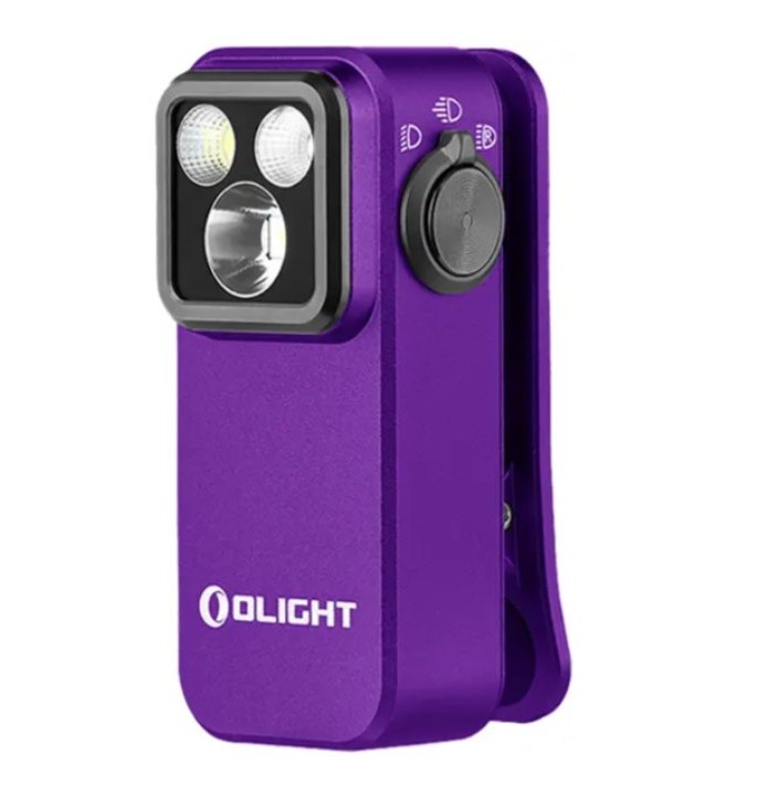 Ліхтар Olight Oclip Pro Purple Фото 1
