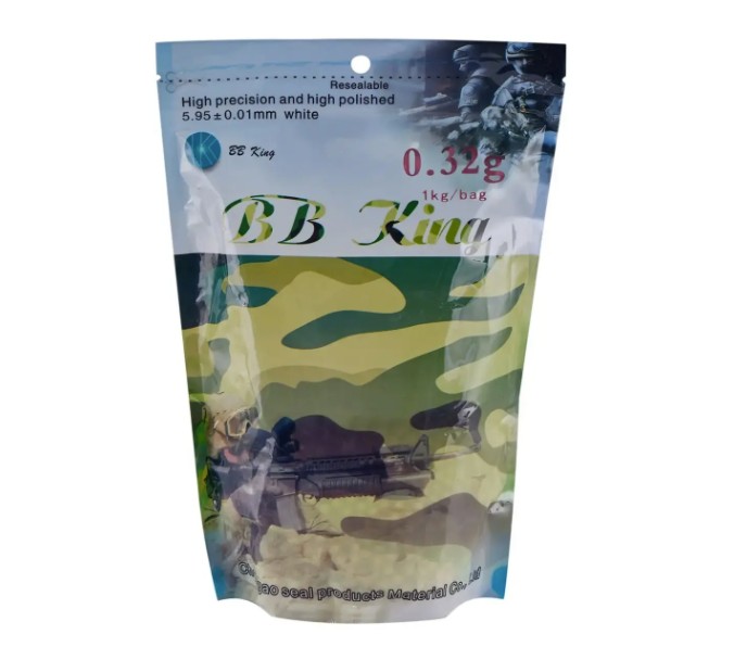 Страйкбольні кульки BB King Normal 6 мм 0,28 г 1кг/уп Фото 1