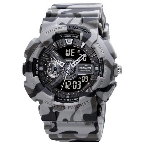 Часи наручні Skmei 1688CMGY Camo Gray Фото 1