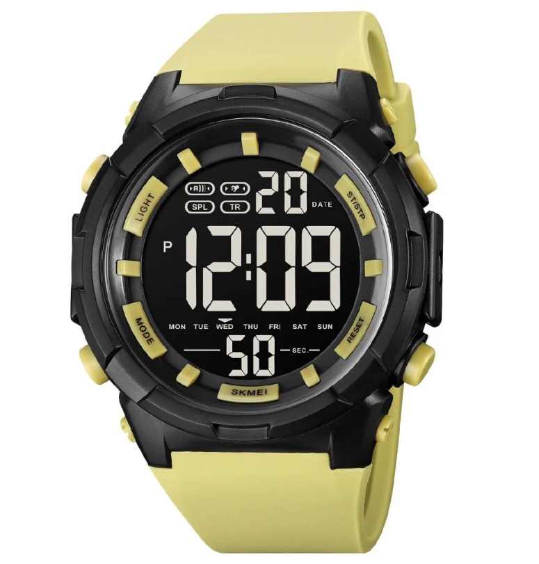 Мужские часы Skmei 1845YL Black-Yellow Фото 1