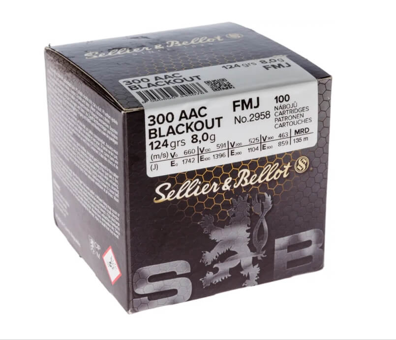Патрон Sellier & Bellot кал. 300 AAC Blackout FMJ Фото 1