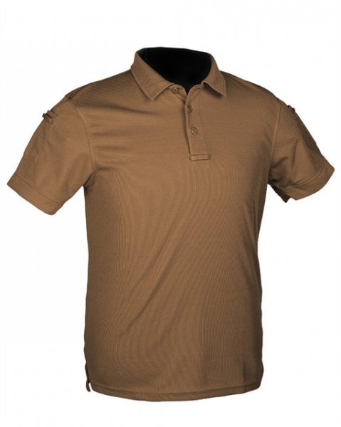 Поло Mil-Tec Polo Shirt Tactical Quickdry 1/2 Dark coyote Фото 1