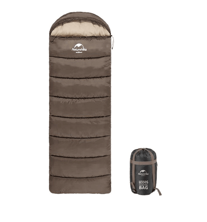 Спальний мішок Naturehike U350 NH20MSD07 Right Brown Фото 1