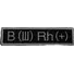 Нашивка PROFITEX "B (III) RH (+)" Фото 1